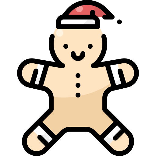 Gingerbread Pixelmeetup Lineal Color icon