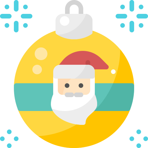 weihnachtskugel Pixelmeetup Flat icon