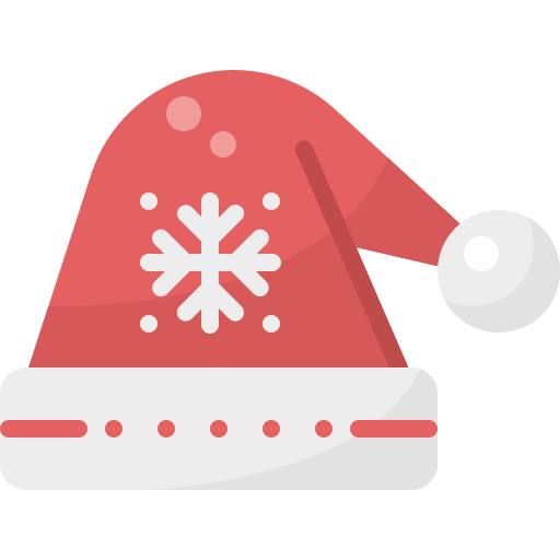 czapka świąteczna Pixelmeetup Flat ikona