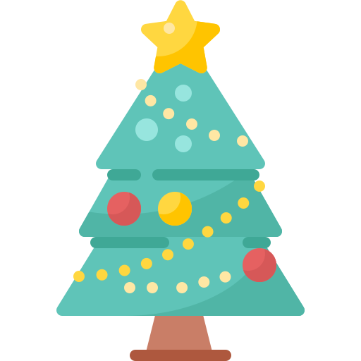 クリスマスツリー Pixelmeetup Flat icon