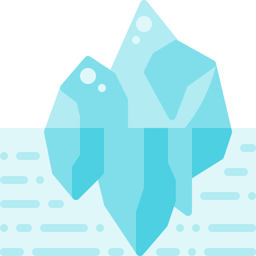 ijsberg Pixelmeetup Flat icoon