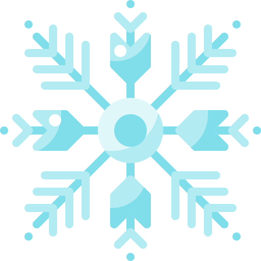 płatek śniegu Pixelmeetup Flat ikona