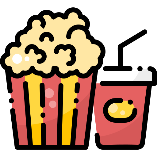 ポップコーン Pixelmeetup Lineal Color icon