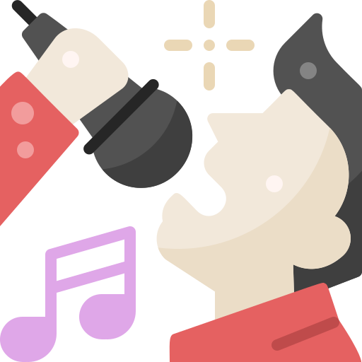 Singing Pixelmeetup Flat icon