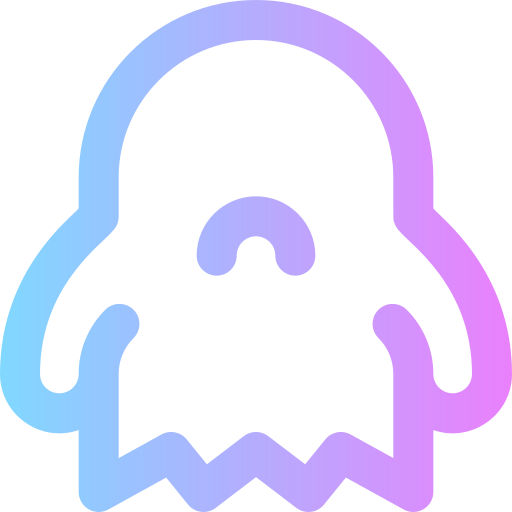 Ghost Super Basic Rounded Gradient icon