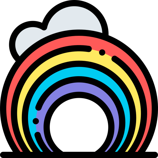 regenbogen Detailed Rounded Lineal color icon