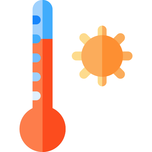 thermometer Basic Rounded Flat icoon