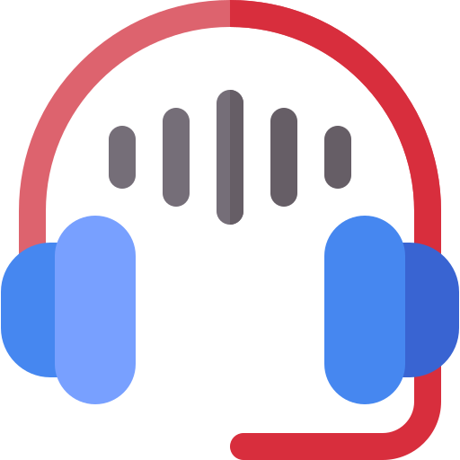 Headphones Basic Rounded Flat icon