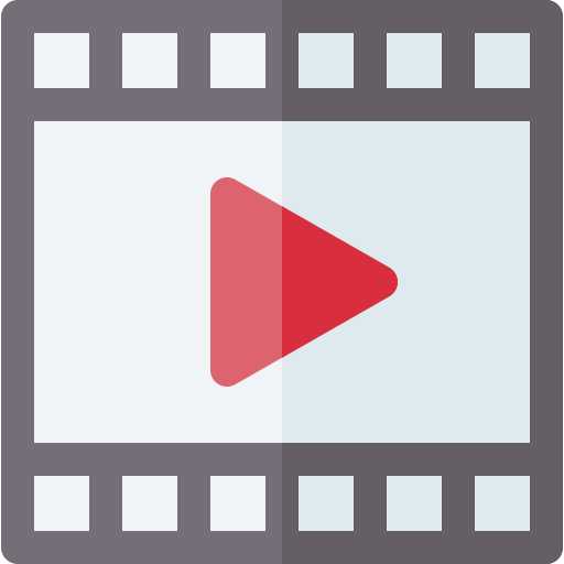 video player Basic Rounded Flat Ícone