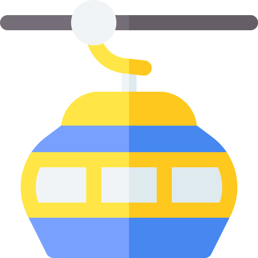 케이블카 Basic Rounded Flat icon