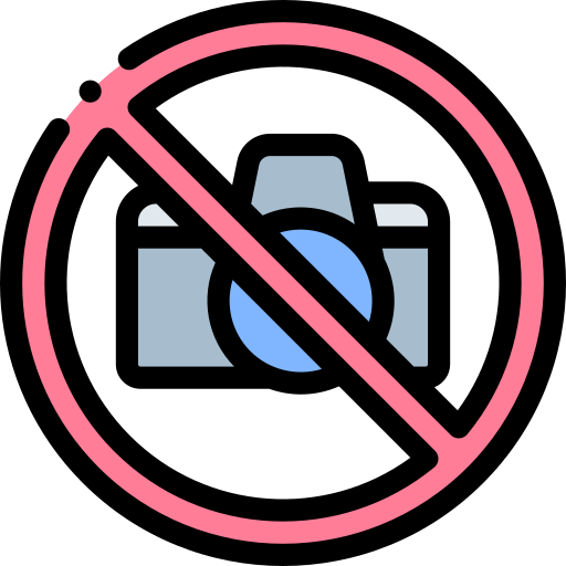 No camera Detailed Rounded Lineal color icon