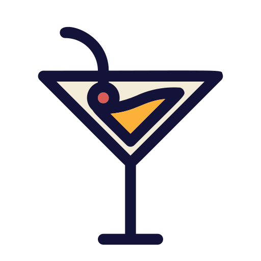 Cocktail Generic Outline Color icon