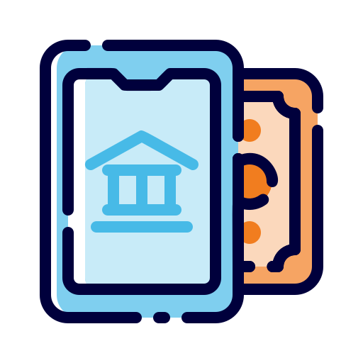 Mobile banking Generic Color Omission icon