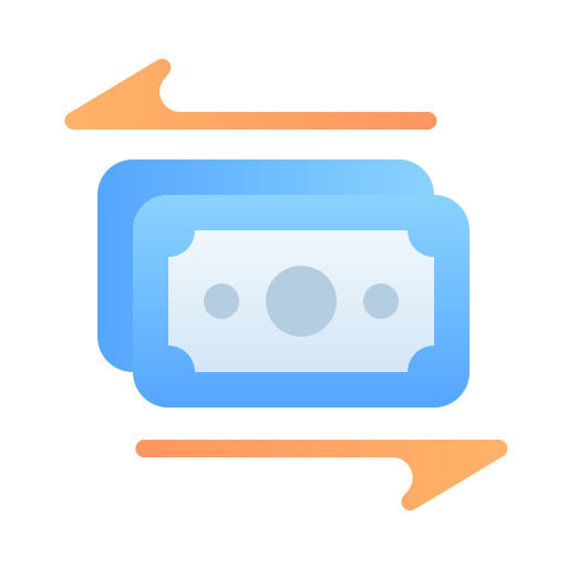 Transfer money Generic Flat Gradient icon