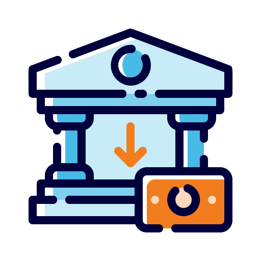 Money withdrawal Generic Color Omission icon