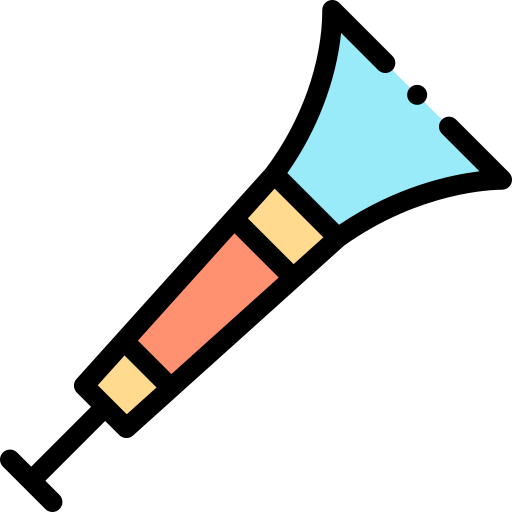 vuvuzela Detailed Rounded Lineal color icona