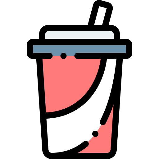 Soda Detailed Rounded Lineal color icon