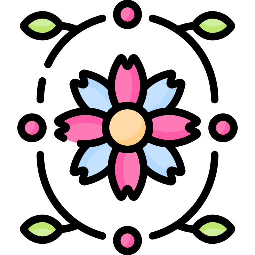 花柄 Special Lineal color icon