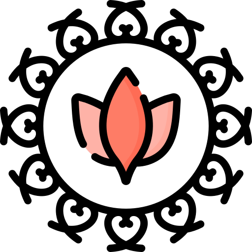 꽃 무늬 Special Lineal color icon