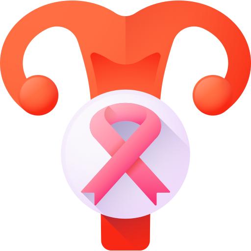 cancro cervicale 3D Color icona