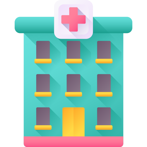 Hospital 3D Color icon