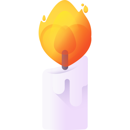 Candle 3D Color icon