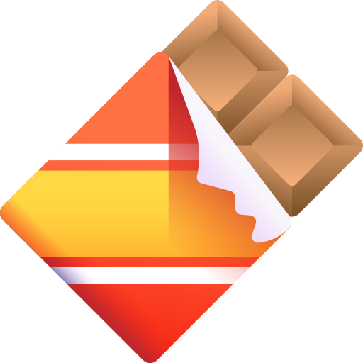 Chocolate bar 3D Color icon