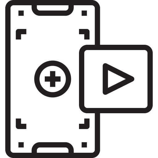 Mobile video Generic Detailed Outline icon