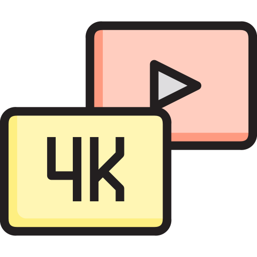4k Generic Outline Color icono
