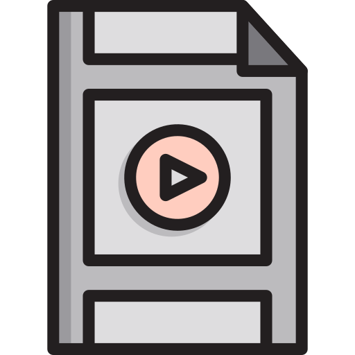 ビデオファイル Generic Outline Color icon