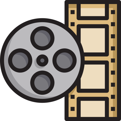 Video film Generic Outline Color icon