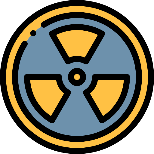 nuclear Detailed Rounded Lineal color icono
