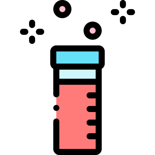 시험관 Detailed Rounded Lineal color icon