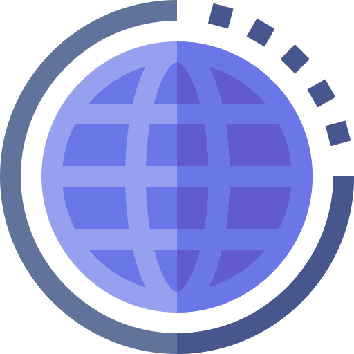 weltweit Basic Straight Flat icon