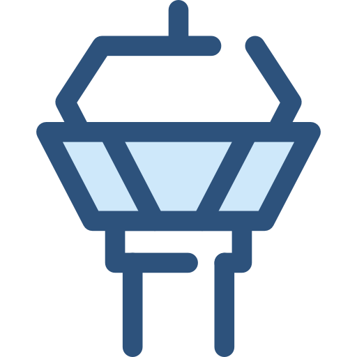 wieża kontroli Monochrome Blue ikona