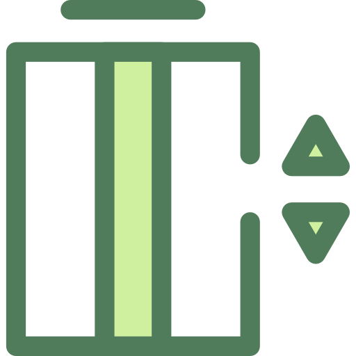 Elevator Monochrome Green icon