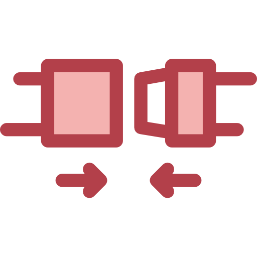 pasy bezpieczeństwa Monochrome Red ikona
