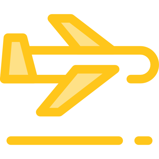 비행기 Monochrome Yellow icon