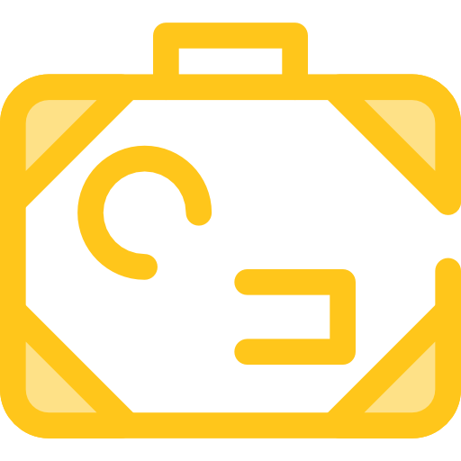 bagage Monochrome Yellow icoon