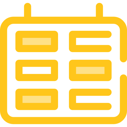 horarios Monochrome Yellow icono