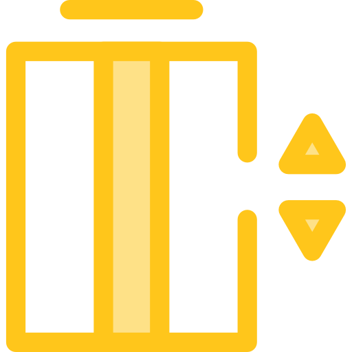 エレベーター Monochrome Yellow icon