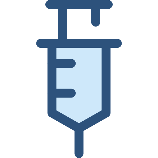 注射器 Monochrome Blue icon