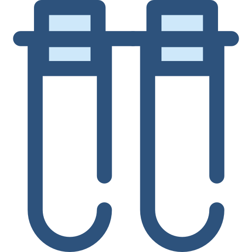 Test tube Monochrome Blue icon