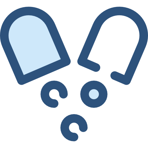 ピル Monochrome Blue icon