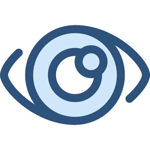 auge Monochrome Blue icon