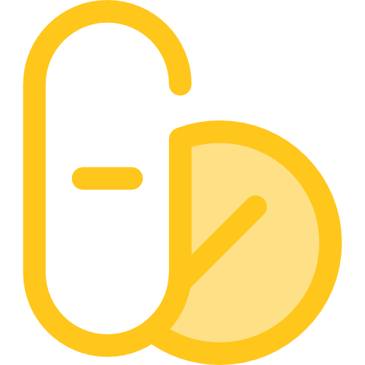 薬物 Monochrome Yellow icon