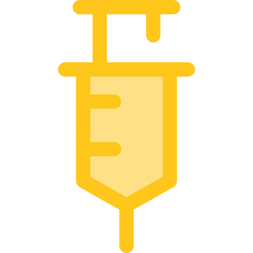 Syringe Monochrome Yellow icon