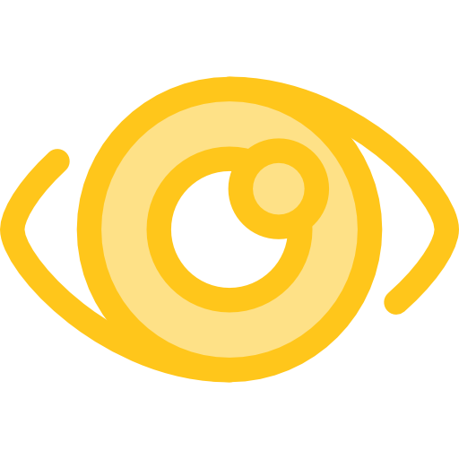 olho Monochrome Yellow Ícone