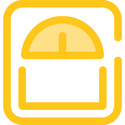 秤 Monochrome Yellow icon