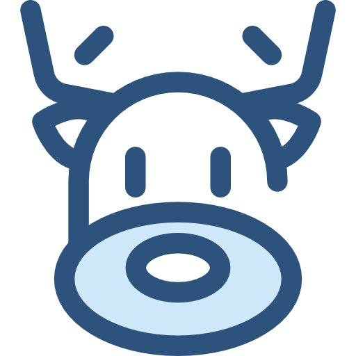 Северный олень Monochrome Blue иконка